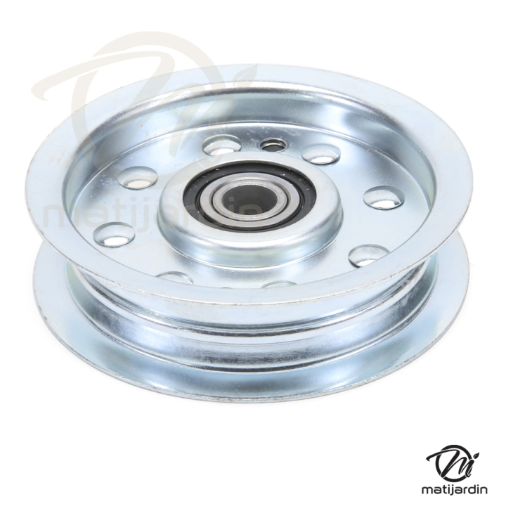 Poulie diam 85 mm larg. 24 mm à gorge type "plate" axe 12,7 mm