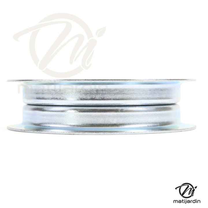 Poulie diam 85 mm larg. 24 mm à gorge type "plate" axe 12,7 mm