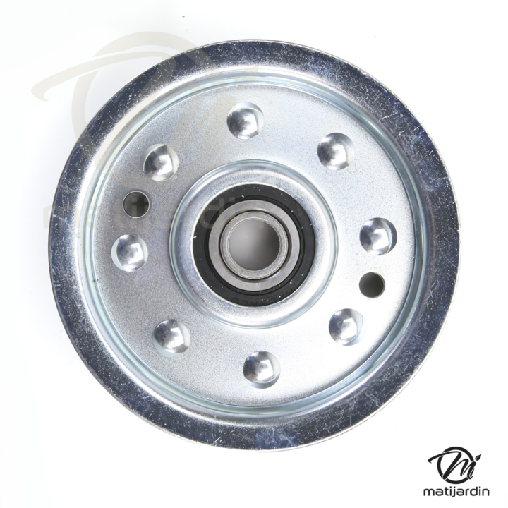 Poulie diam 85 mm larg. 24 mm à gorge type "plate" axe 12,7 mm