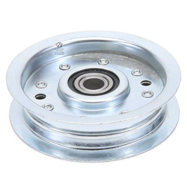 Poulie diam 85 mm larg. 24 mm à gorge type "plate" axe 12,7 mm