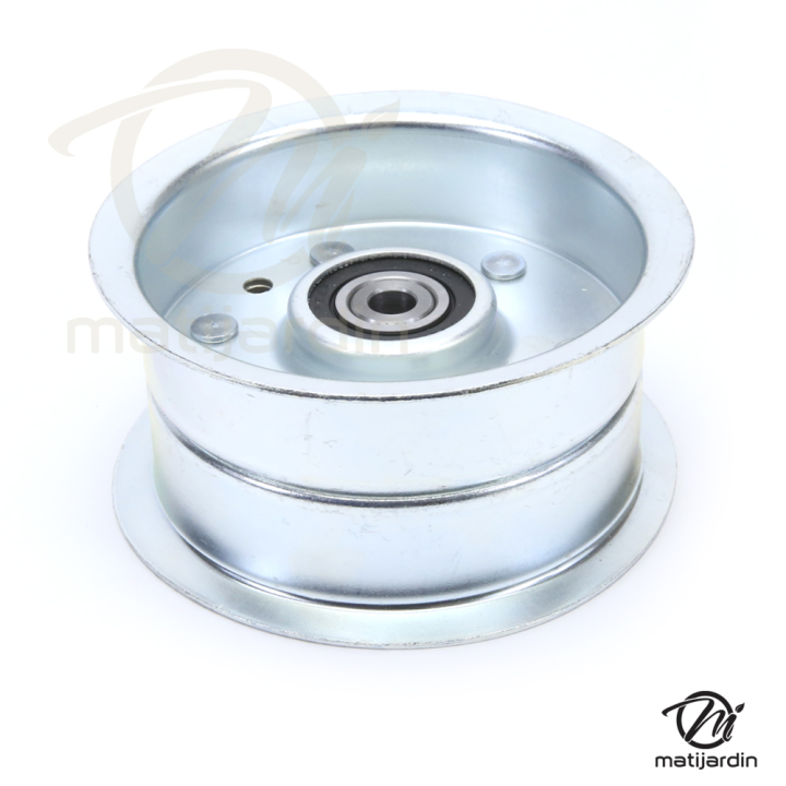 Poulie diam 102 mm larg. 51 mm à gorge type "plate" axe 9,5 mm