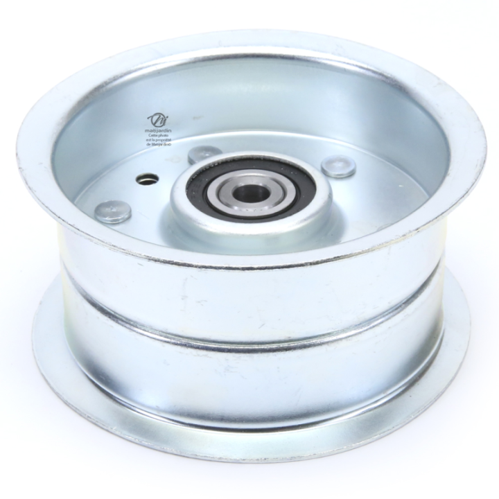 Poulie diam 102 mm larg. 51 mm à gorge type "plate" axe 9,5 mm
