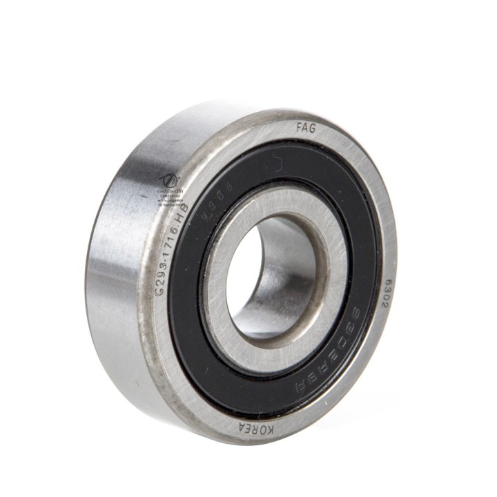 Roulement à billes 6302-2RS. Double étanchéité. Ø 42 mm.  FAG