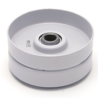 Poulie diam 70 mm larg. 31 mm à gorge type "plate" axe 9,5 mm