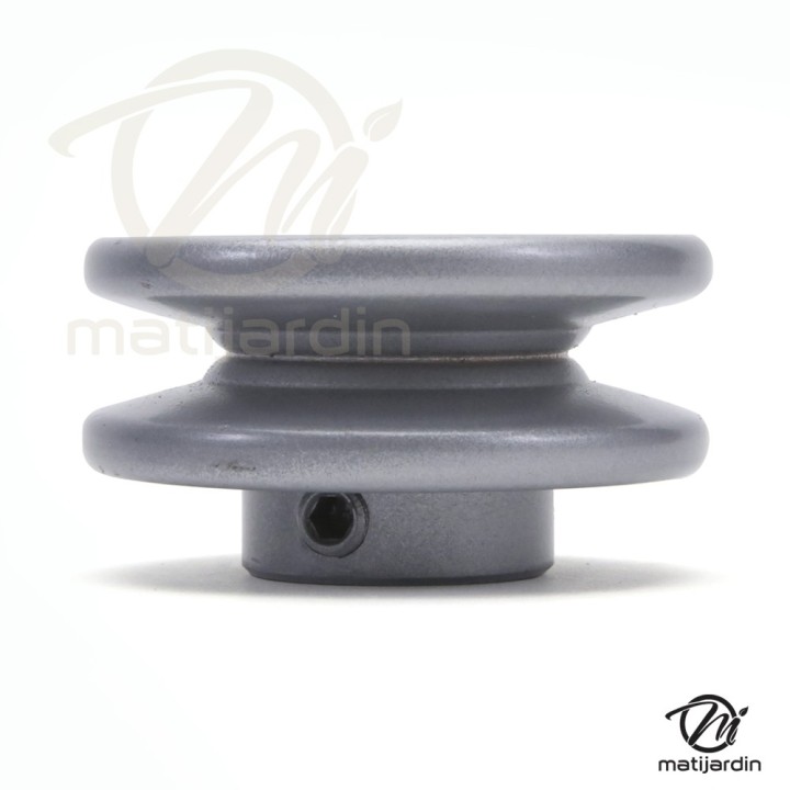 Poulie gorge en V acier. Ø 63,3 mm. Largeur 24 mm