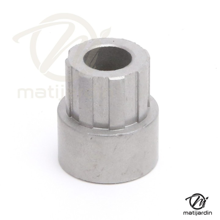Bague d'adaptation pour poulies. Diamètre intérieur 12,7 mm. Diamètre extérieur 17,5 mm. Hauteur 24,6 mm