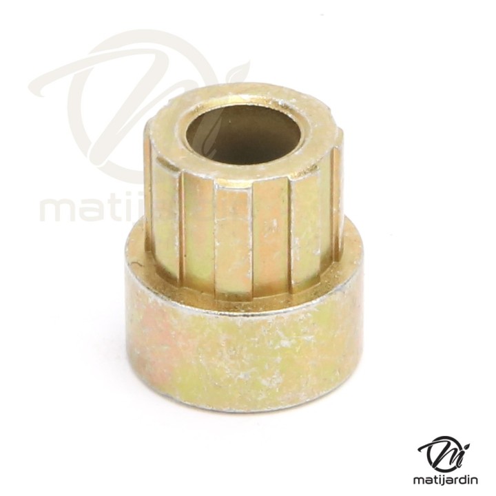 Bague d'adaptation pour poulies. Diamètre intérieur 9,5 mm. Diamètre extérieur 17,5 mm. Hauteur 22,2 mm