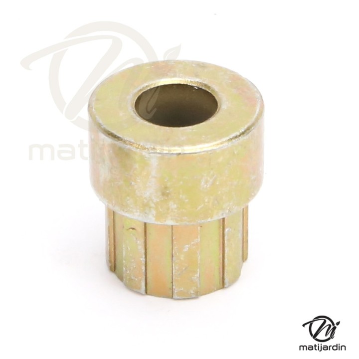 Bague d'adaptation pour poulies. Diamètre intérieur 9,5 mm. Diamètre extérieur 17,5 mm. Hauteur 22,2 mm