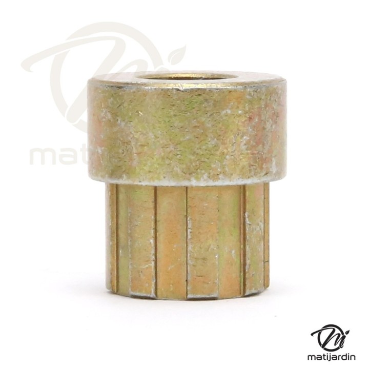 Bague d'adaptation pour poulies. Diamètre intérieur 9,5 mm. Diamètre extérieur 17,5 mm. Hauteur 22,2 mm