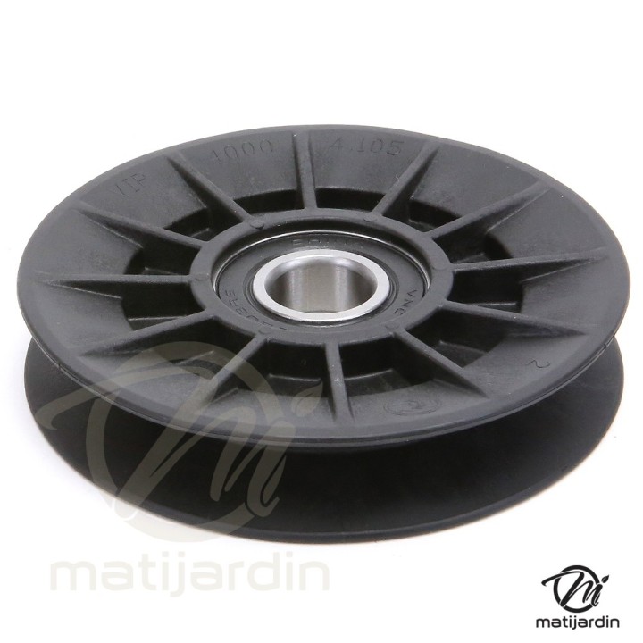 Poulie composite Ø 102 mm à gorge en V. VIP4000-4.105