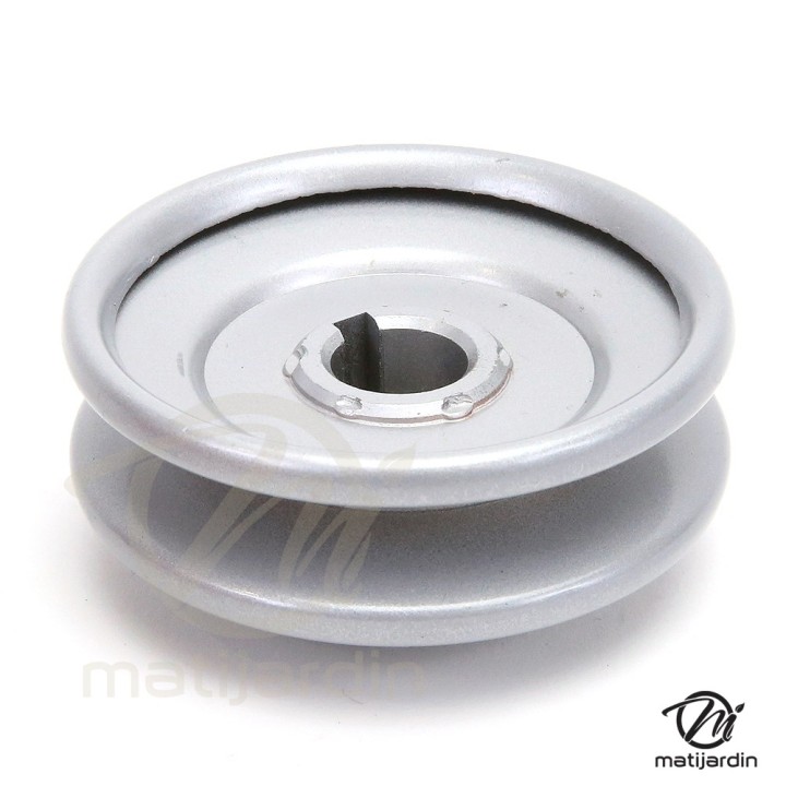 Poulie gorge en V acier. Ø 76,2 mm. Largeur 24 mm