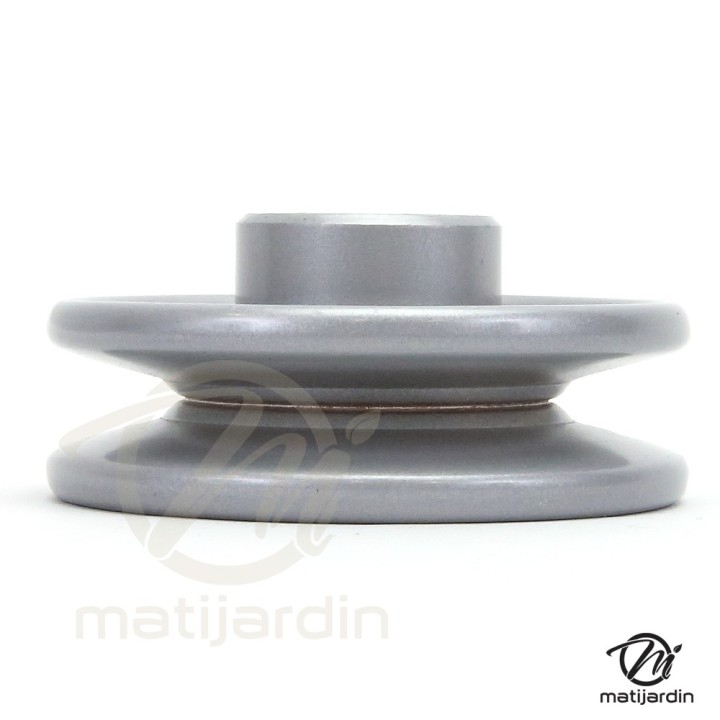 Poulie gorge en V acier. Ø 76,2 mm. Largeur 24 mm