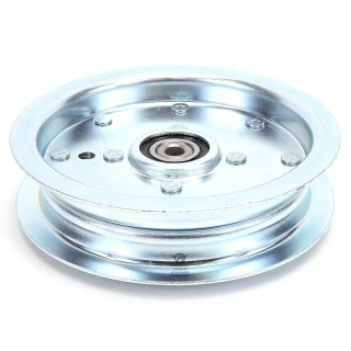 Poulie gorge plate acier avec roulement renforcé. Ø 127 mm. Diamètre rebord 150 mm