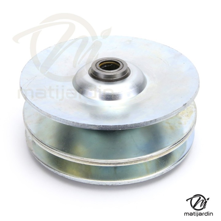 Poulie double variateur pour AYP gorge plate. N° 104362X. Ø 127 mm.