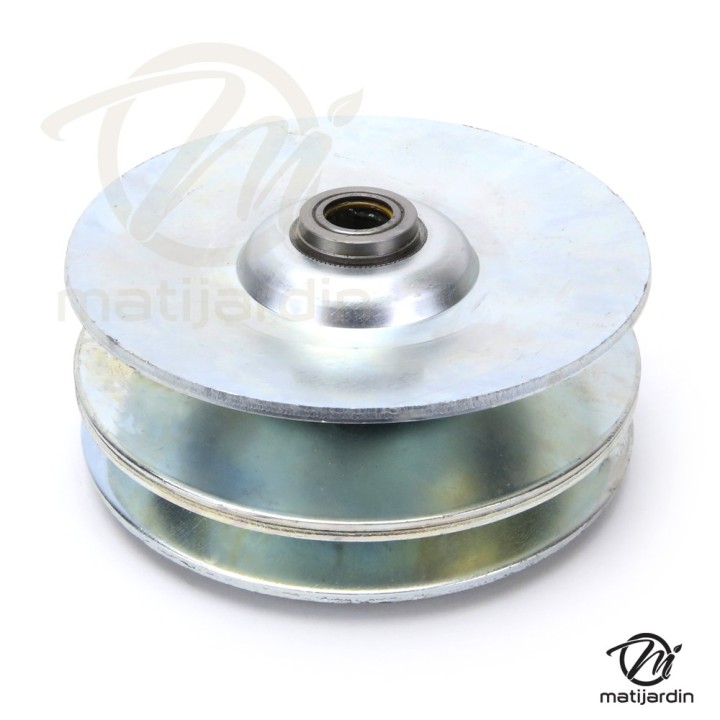 Poulie double variateur pour AYP gorge plate. N° 104362X. Ø 127 mm.