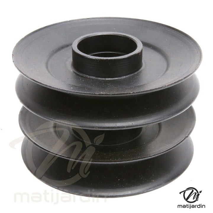 Poulie double pour MTD. N° 756-0638 et 956-0638.  Ø 127 mm . Largeur 85 mm