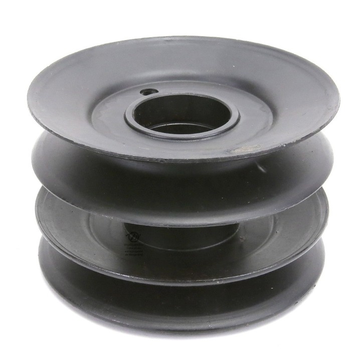 Poulie double pour MTD. N° 756-0638 et 956-0638.  Ø 127 mm . Largeur 85 mm