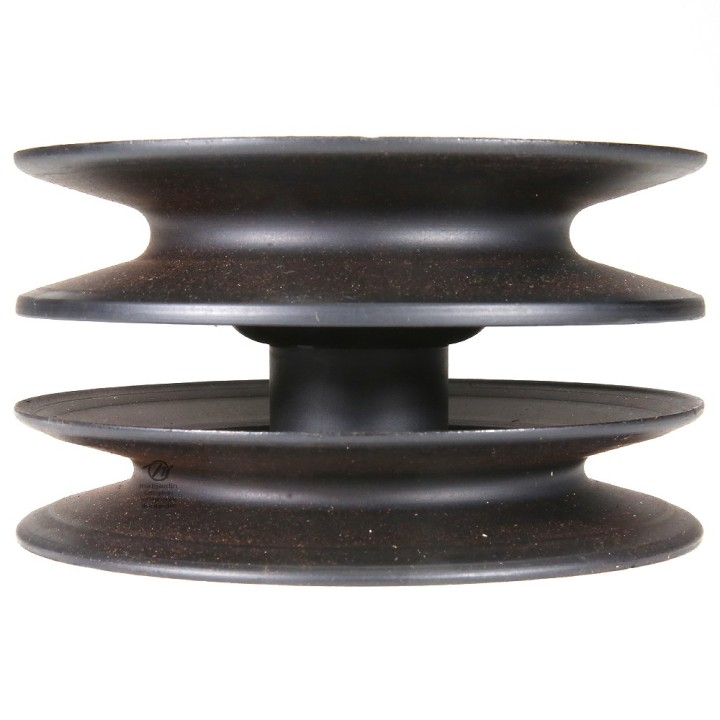 Poulie double pour MTD. N° 756-0603, 956-0603. Ø 127 mm. Largeur 70 mm