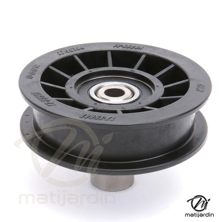 Poulie tendeur pour AYP gorge plate sur roulement. N° 179114. Ø 89 mm