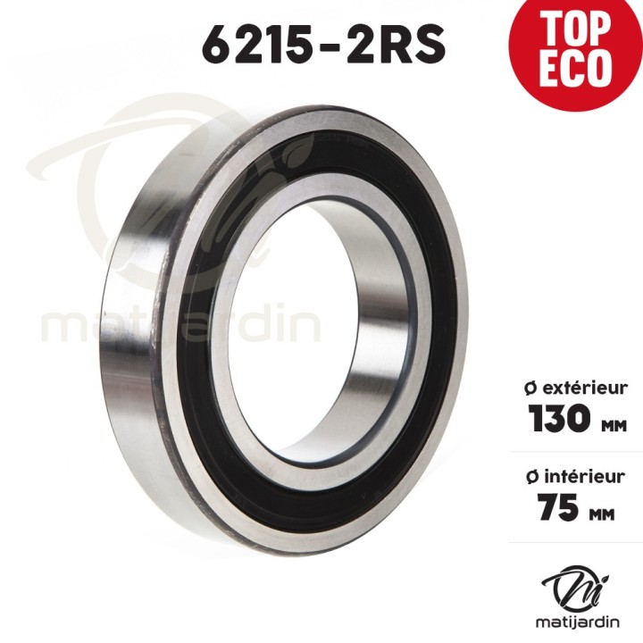 Roulement à billes 6215-2RS. Double étanchéité. Ø 130 mm. 1er Prix