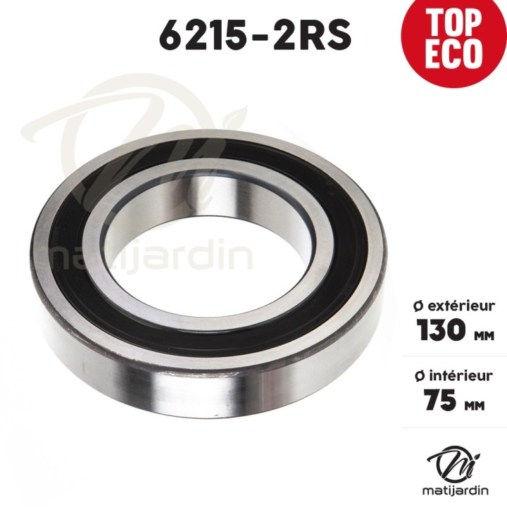 Roulement à billes 6215-2RS. Double étanchéité. Ø 130 mm. 1er Prix
