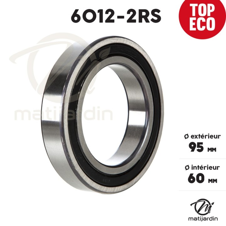 Roulement à billes 6012-2RS. Double étanchéité. Ø 95 mm. 1er Prix