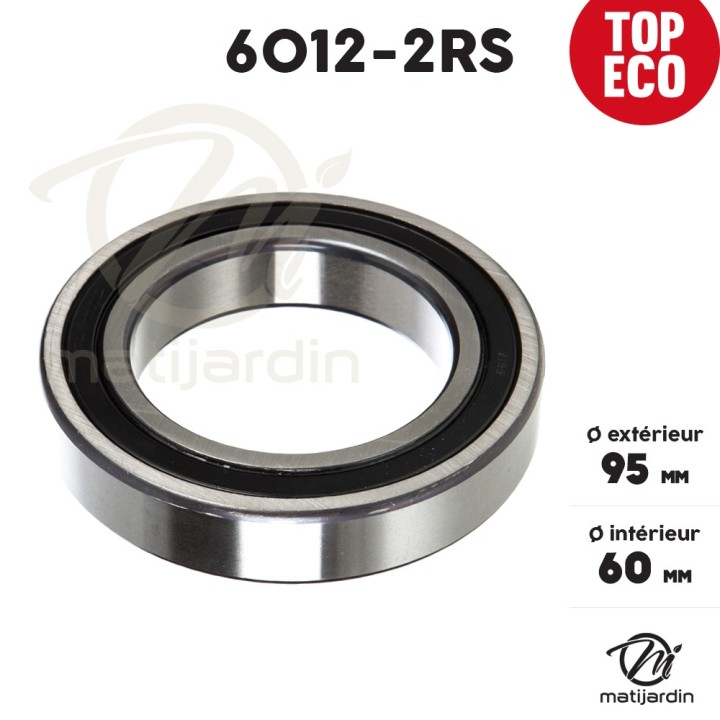 Roulement à billes 6012-2RS. Double étanchéité. Ø 95 mm. 1er Prix