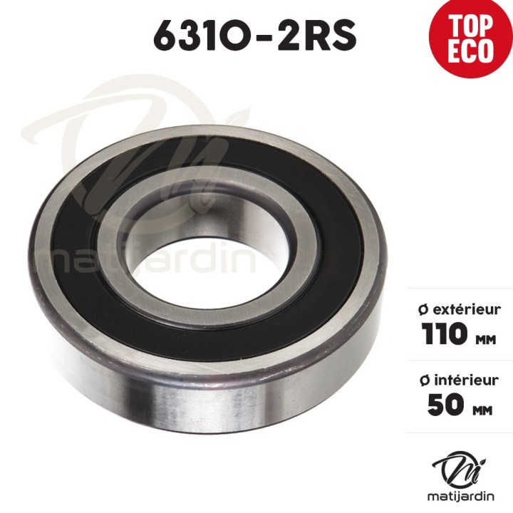 Roulement à billes 6310-2RS. Double étanchéité. Ø 110 mm. 1er Prix
