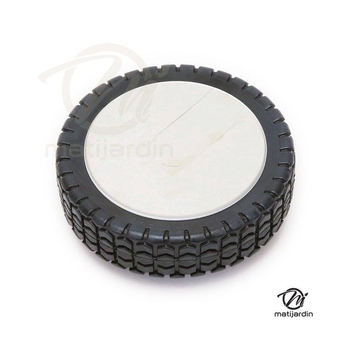 Roue de tondeuse universelle. Ø 150 mm. Livrée avec jeu de bagues