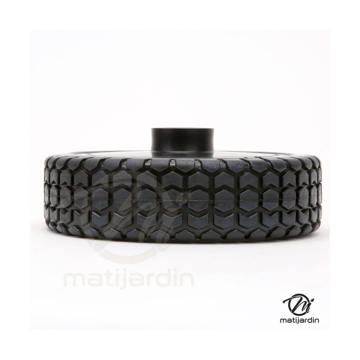 Roue de tondeuse universelle. Ø 150 mm. Livrée avec jeu de bagues