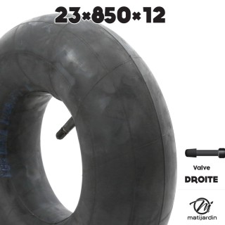 Chambre à air spéciale motoculture. 23 x 850 x 12. Valve droite