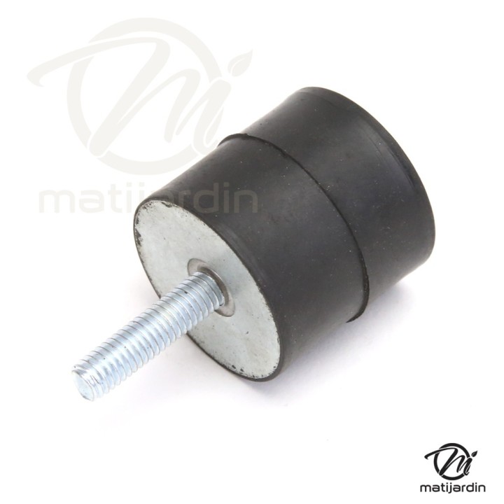 Silent bloc, plot antivibratoire universel 30 x 30 mm. Mâle M6 / Femelle M6