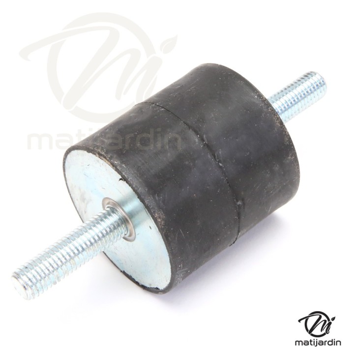 Silent bloc, plot antivibratoire universel 60 x 60 mm. Mâle M12 / Mâle M12