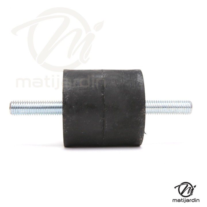 Silent bloc, plot antivibratoire universel 60 x 60 mm. Mâle M12 / Mâle M12