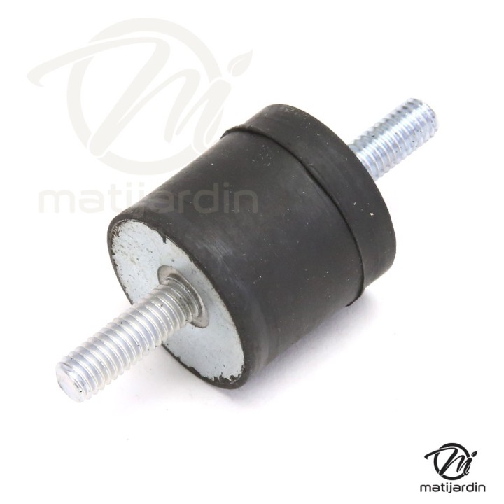 Silent bloc, plot antivibratoire universel. 25 x 25 mm. Mâle M6 / Mâle M6