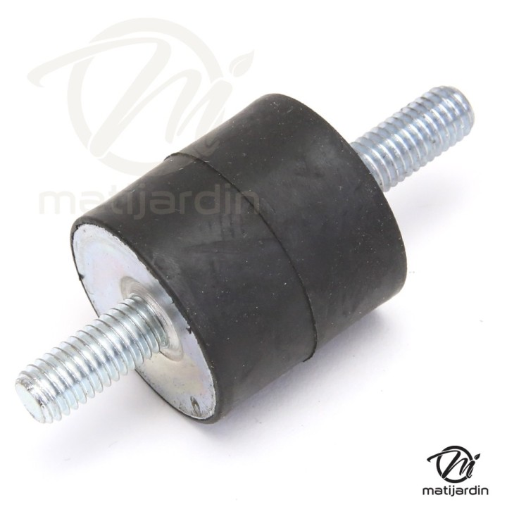 Silent bloc, plot antivibratoire universel 30 x 30 mm. Mâle M8 / Mâle M8