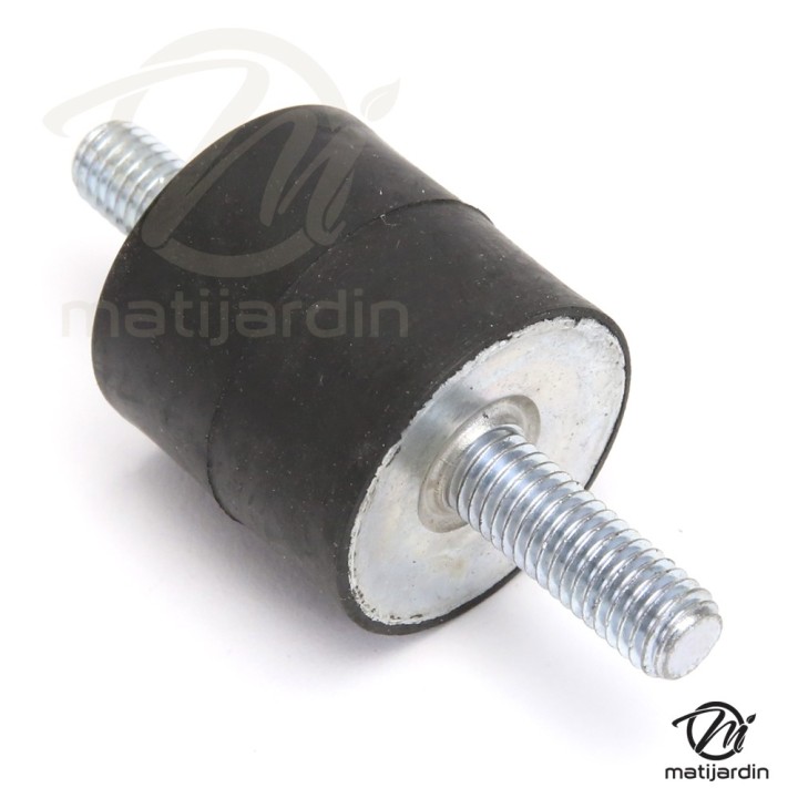 Silent bloc, plot antivibratoire universel 30 x 30 mm. Mâle M8 / Mâle M8