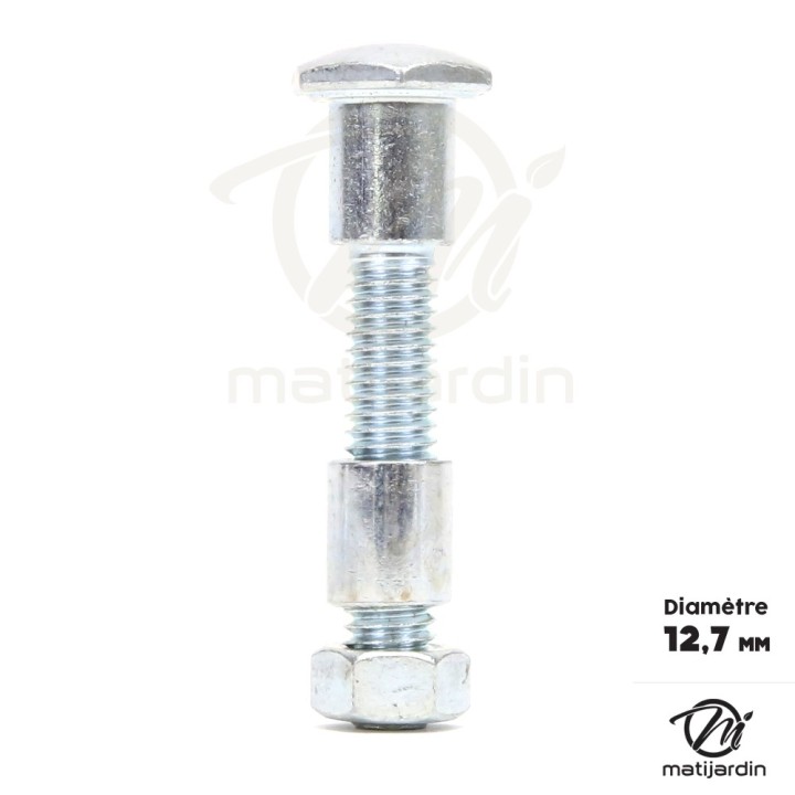 Axe de roue tondeuse. Universel. Diamètre 12,7 mm