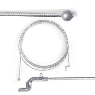 Câble souple. Diamètre 1,9 mm. Longueur 2 m. Tête Ø 6,4 mm. Z Ø 4 mm