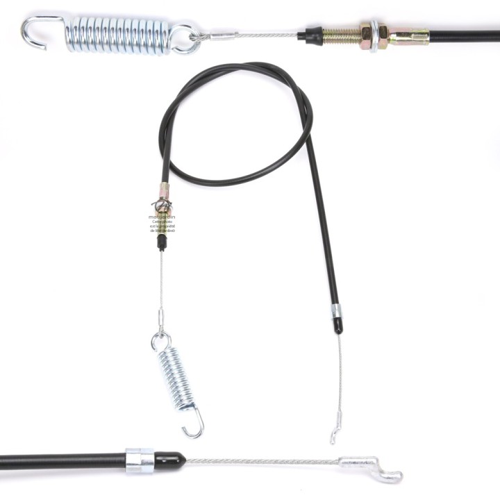 Câble de traction, démarrage pour tondeuse Castelgarden N° 84207104/1. Longueur 1185 mm