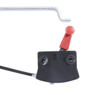 Manette, commande de gaz universelle rouge. Longeur 1,50 m