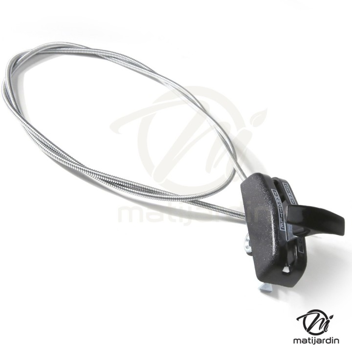 Manette, commande de gaz universelle avec couvercle plastique. Longueur 1,25 m