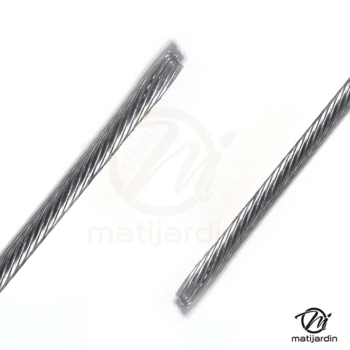 Câble souple, corde à piano. Diamètre : 3 mm. Rouleau 25 m