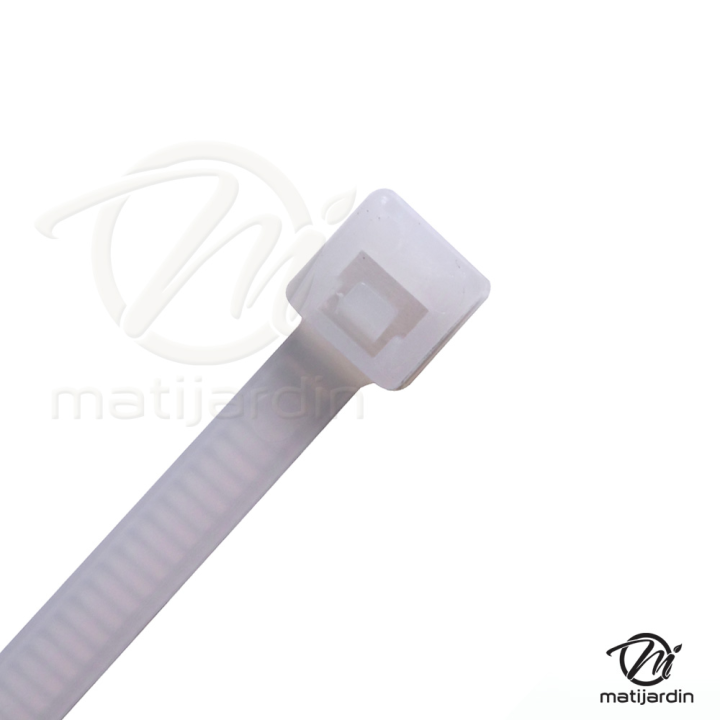 Collier de serrage flexible x100. Plastique autobloquant