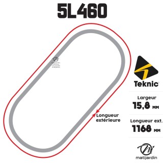 Courroie tondeuse Teknic 5L46 Kevlar Trapézoïdale - 15,8 mm x 1168 mm