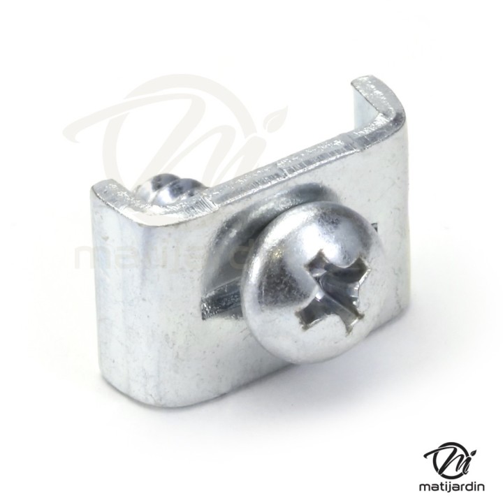 Plaquette de fixation + vis pour gaine. x10