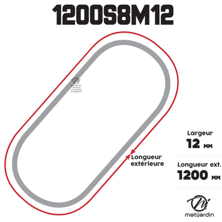 Courroie tondeuse simple denture 1200 -S8M12 n° 9585 -0135 -01