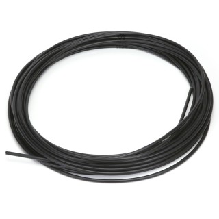 Gaine plastifiée pour câble. Ø int : 5 mm. Ø Ext : 7,8 mm. Rouleau de 25 m