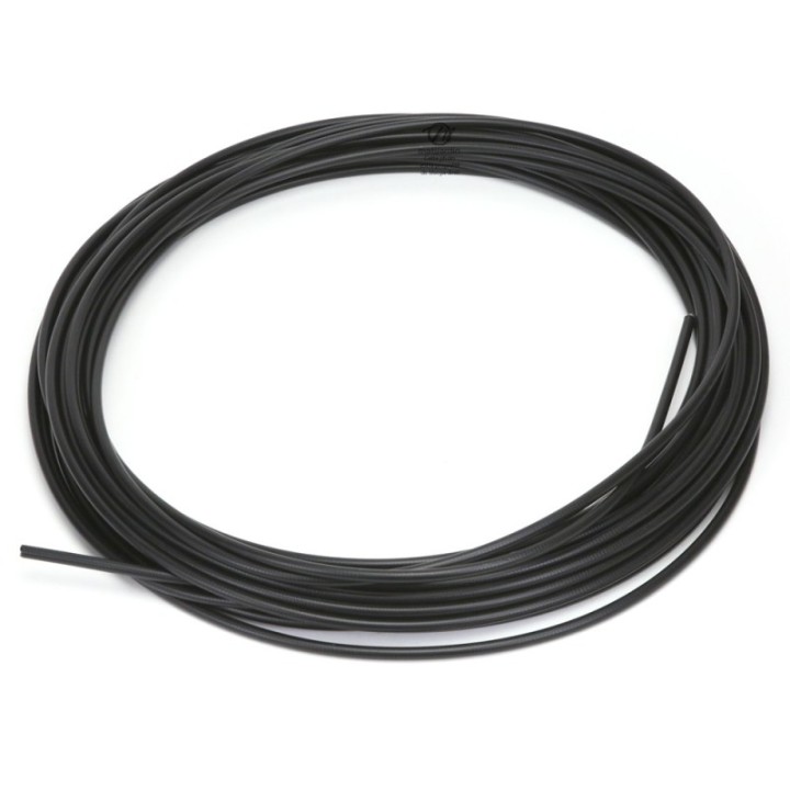 Gaine plastifiée pour câble. Ø int : 5 mm. Ø Ext : 7,8 mm. Rouleau de 25 m