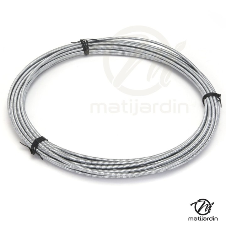 Gaine métallique renforcée pour câble. Ø Ext : 4,8 mm. Rouleau 15 m